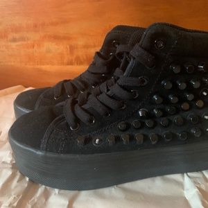 Jeffrey Campbell Studded Flatform Sneakers Sz 7.5